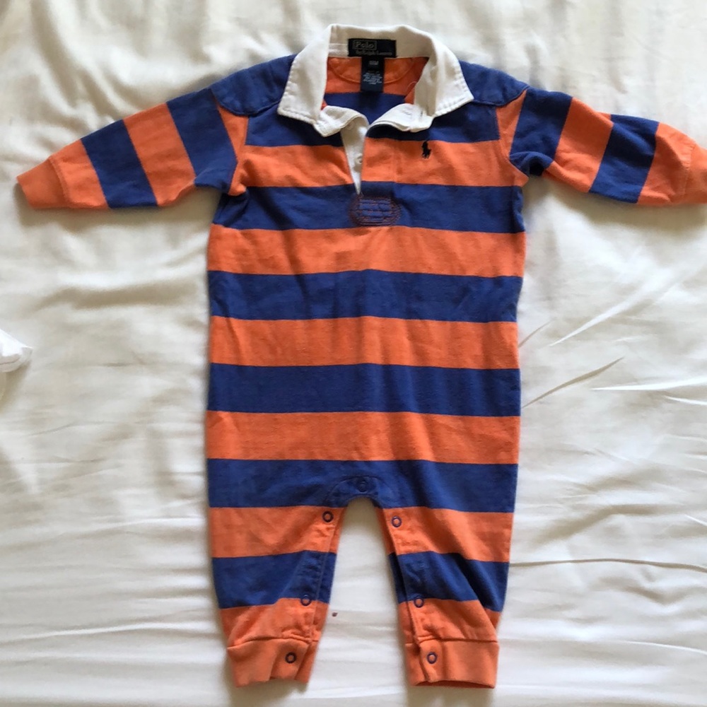 Polo rugby stripe one-piece